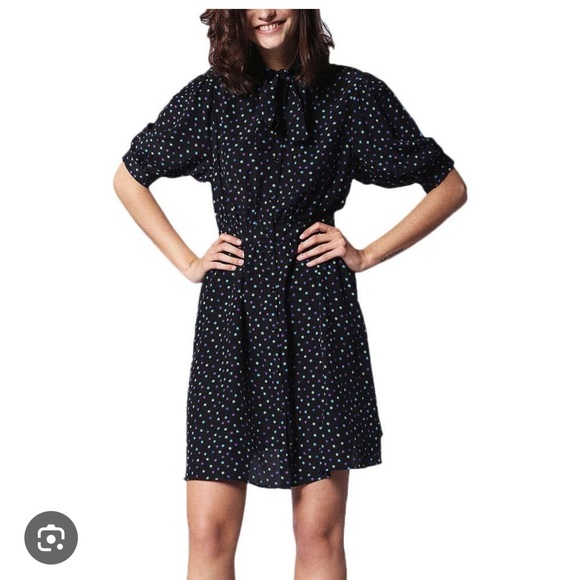 DIESEL 100% Silk Matchstick Printed Dress - Picture 10 of 10